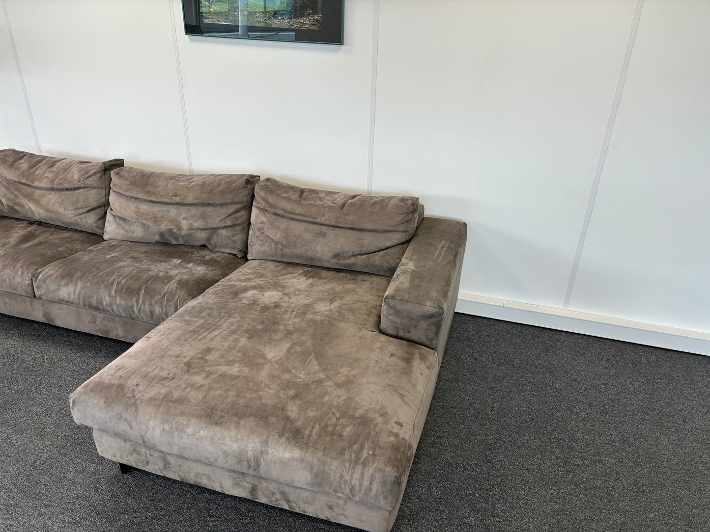 "Luxe Groene Velvet Bank met Losse Afneembare Kussens - Modern Comfortabel Design"
