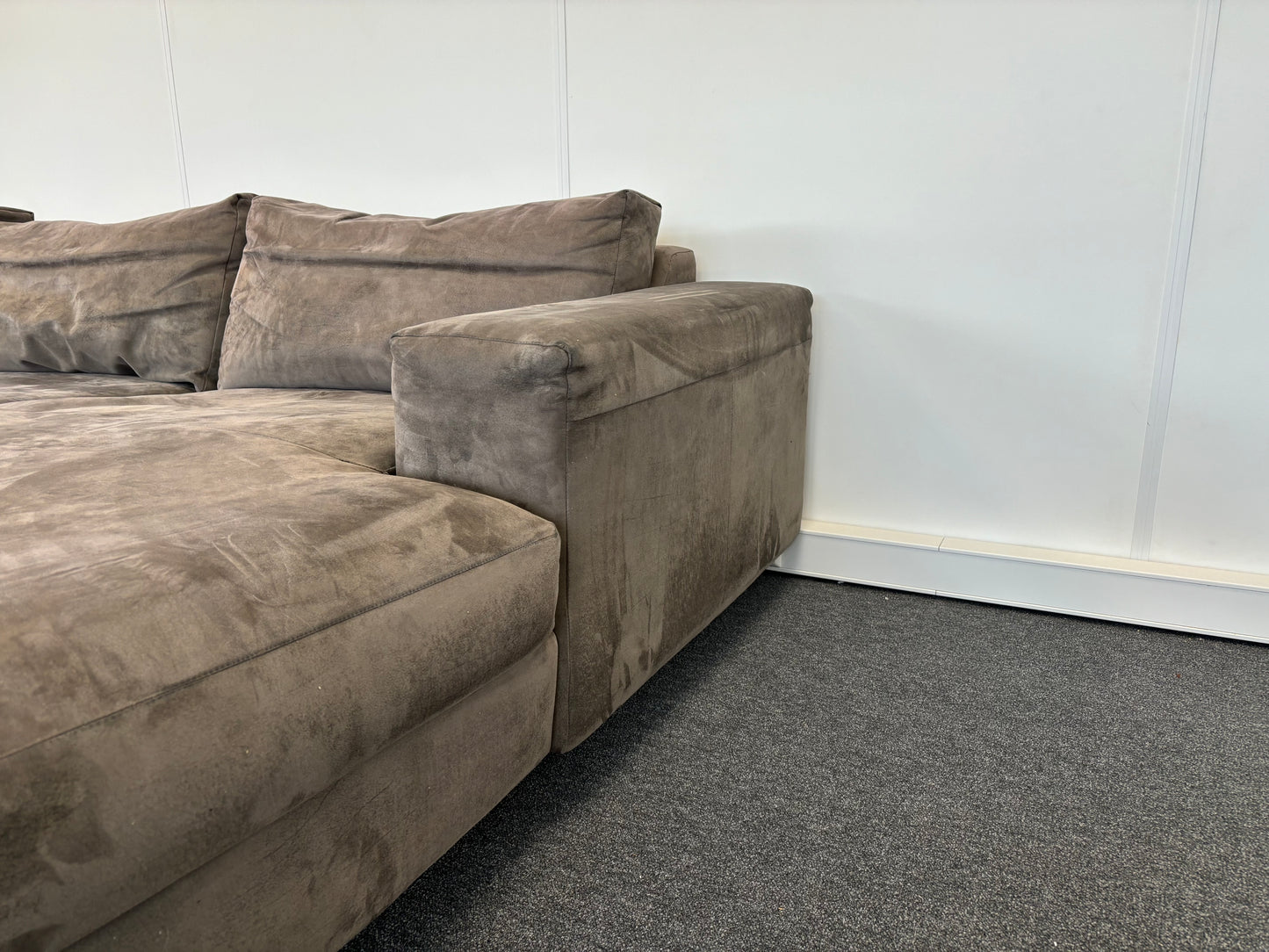 "Luxe Groene Velvet Bank met Losse Afneembare Kussens - Modern Comfortabel Design"