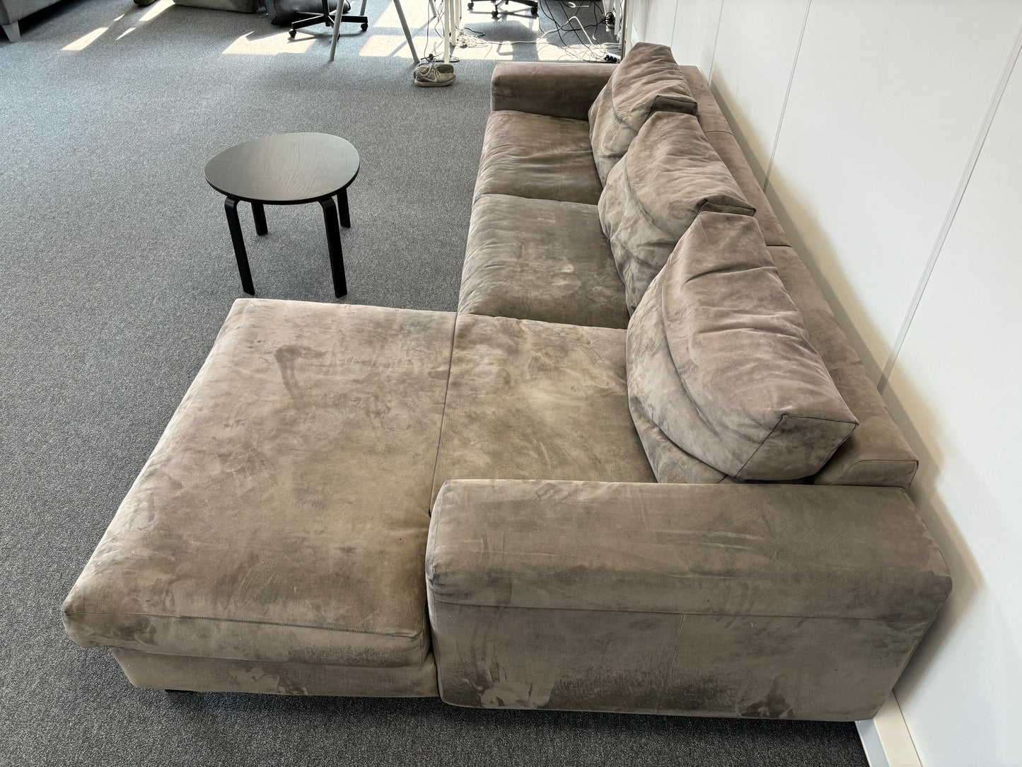 "Luxe Groene Velvet Bank met Losse Afneembare Kussens - Modern Comfortabel Design"